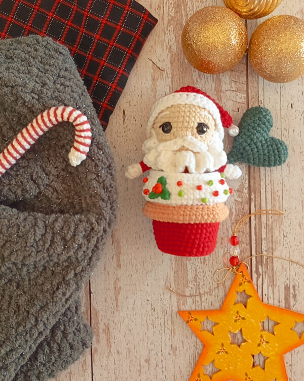 Noel no bolinho - receita de amigurumi