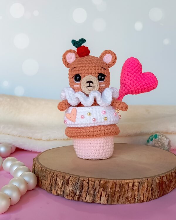 Urso no bolinho - receita de amigurumi - Image 5