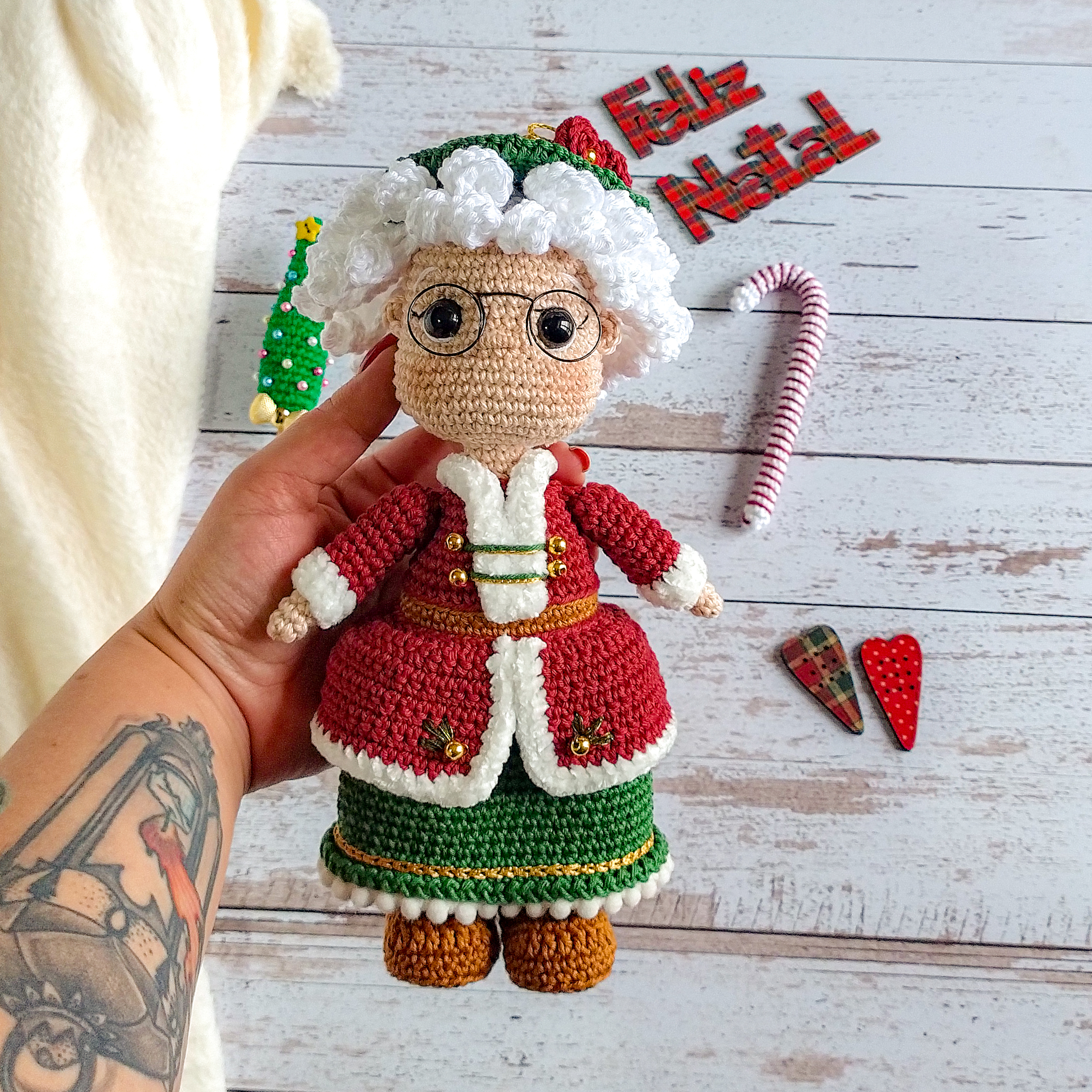 Mamãe Noel - receita de amigurumi - Image 3