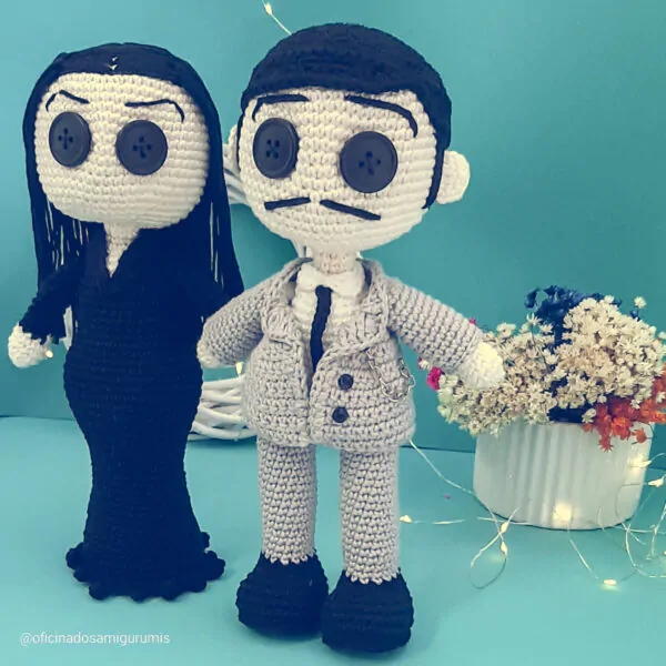 Mortícia Addams - receita de amigurumi - Image 2