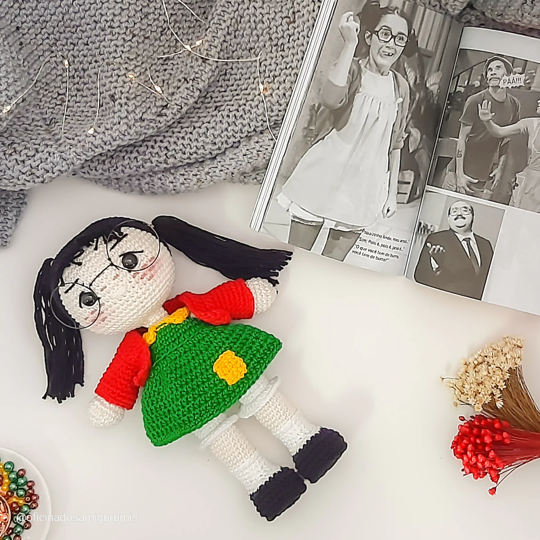 Chiquinha - receita de amigurumi