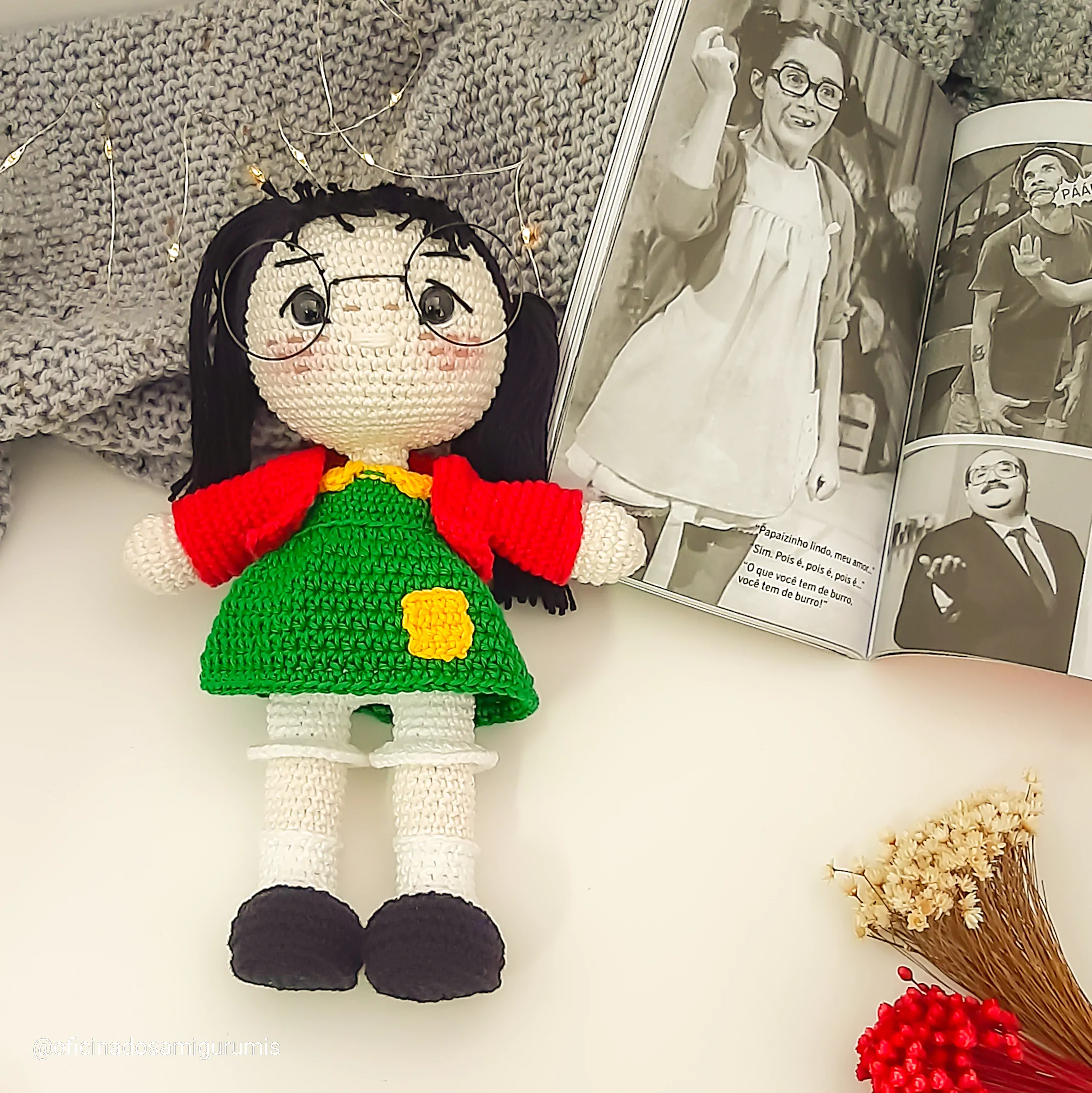 Chiquinha - receita de amigurumi - Imagem 3