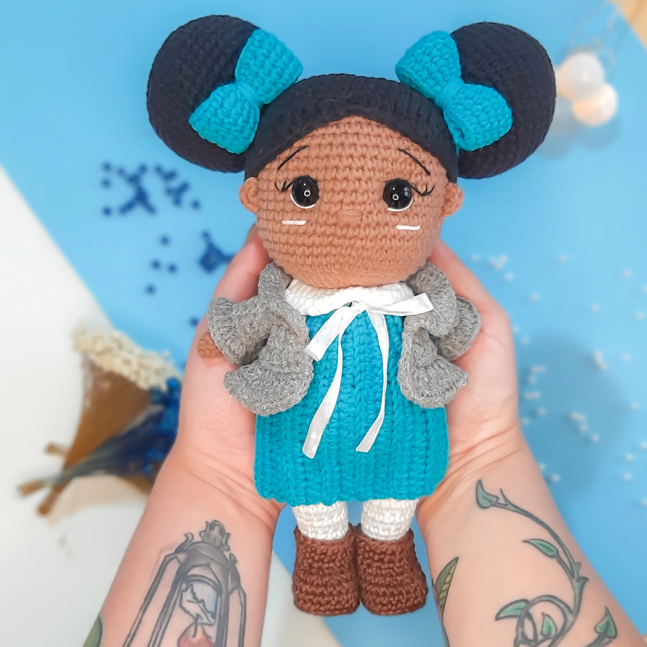 boneca Kaira - receita de amigurumi - Image 3