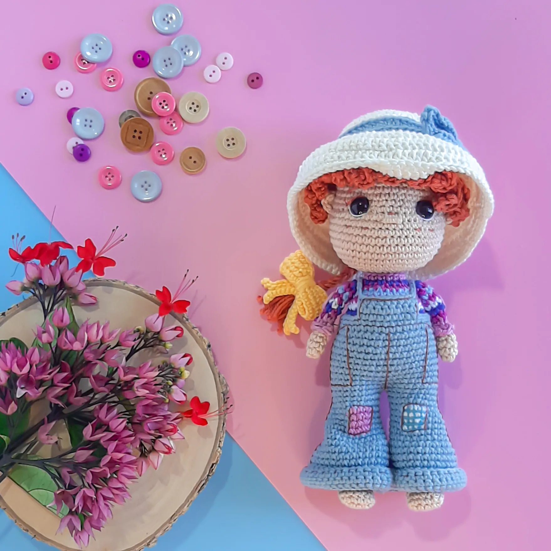 Sarah Jardineira - receita de amigurumi - Imagem 4