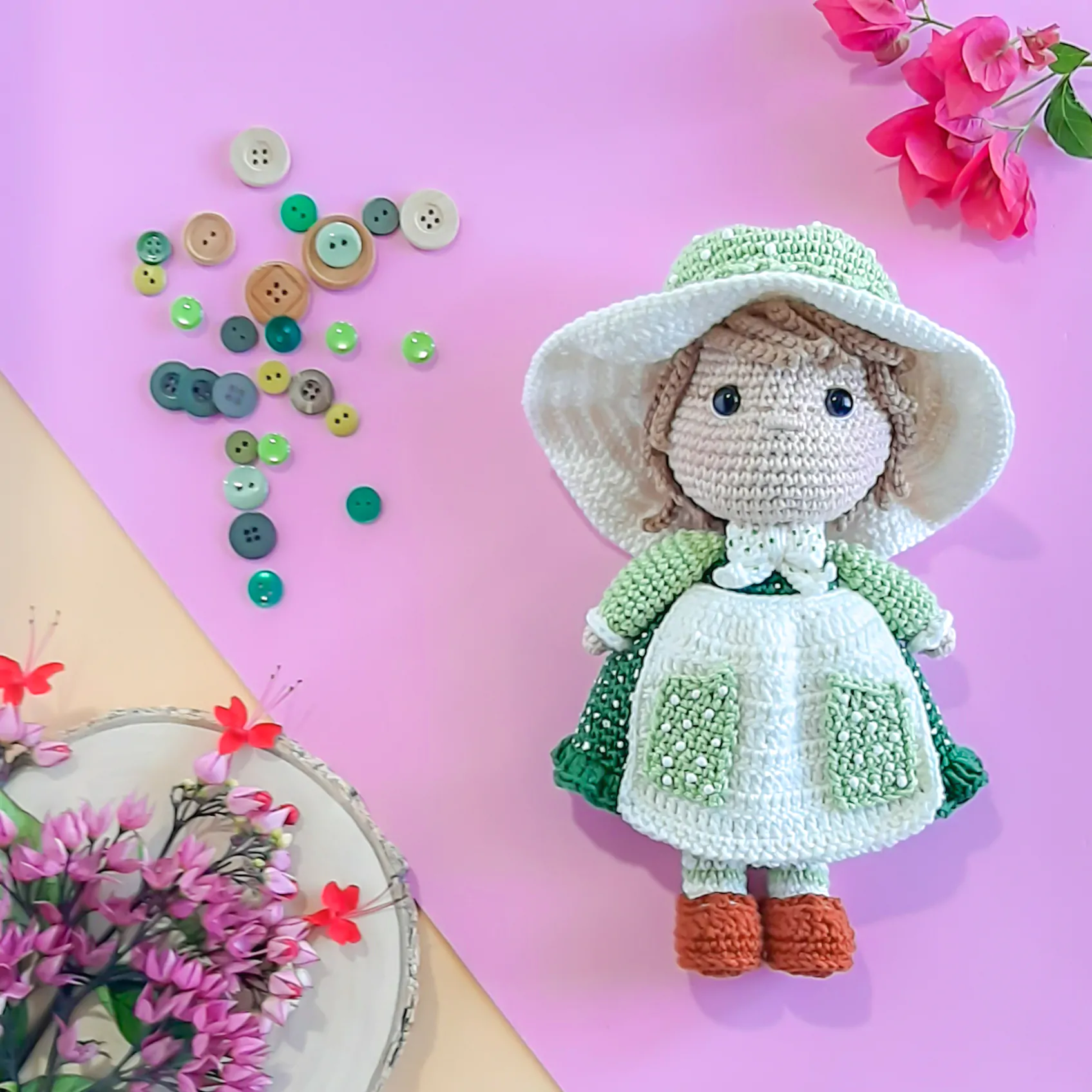 Sarah Camponesa - receita de amigurumi - Imagem 2