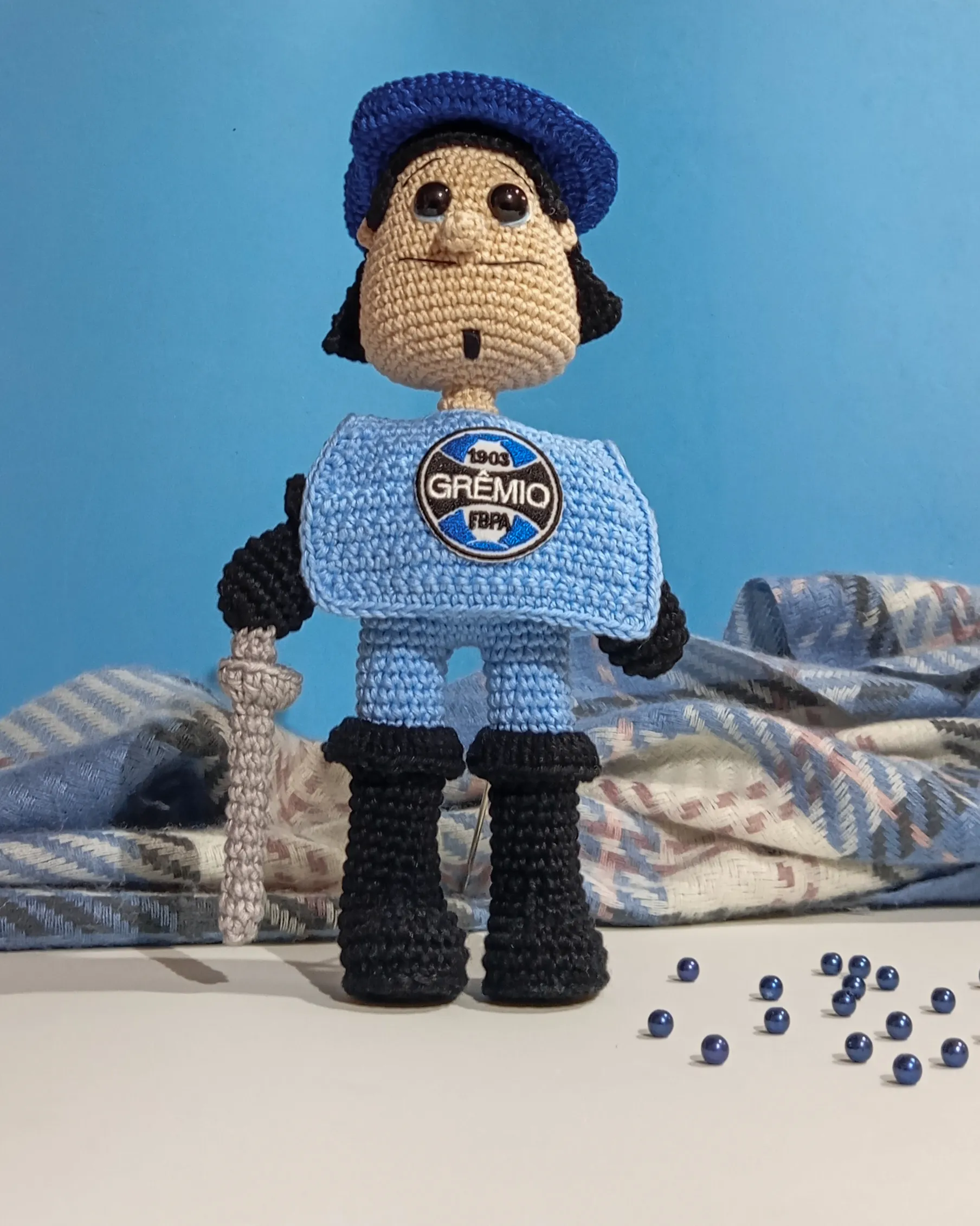 Mosqueteiro do Grêmio - receita de amigurumi - Imagem 3