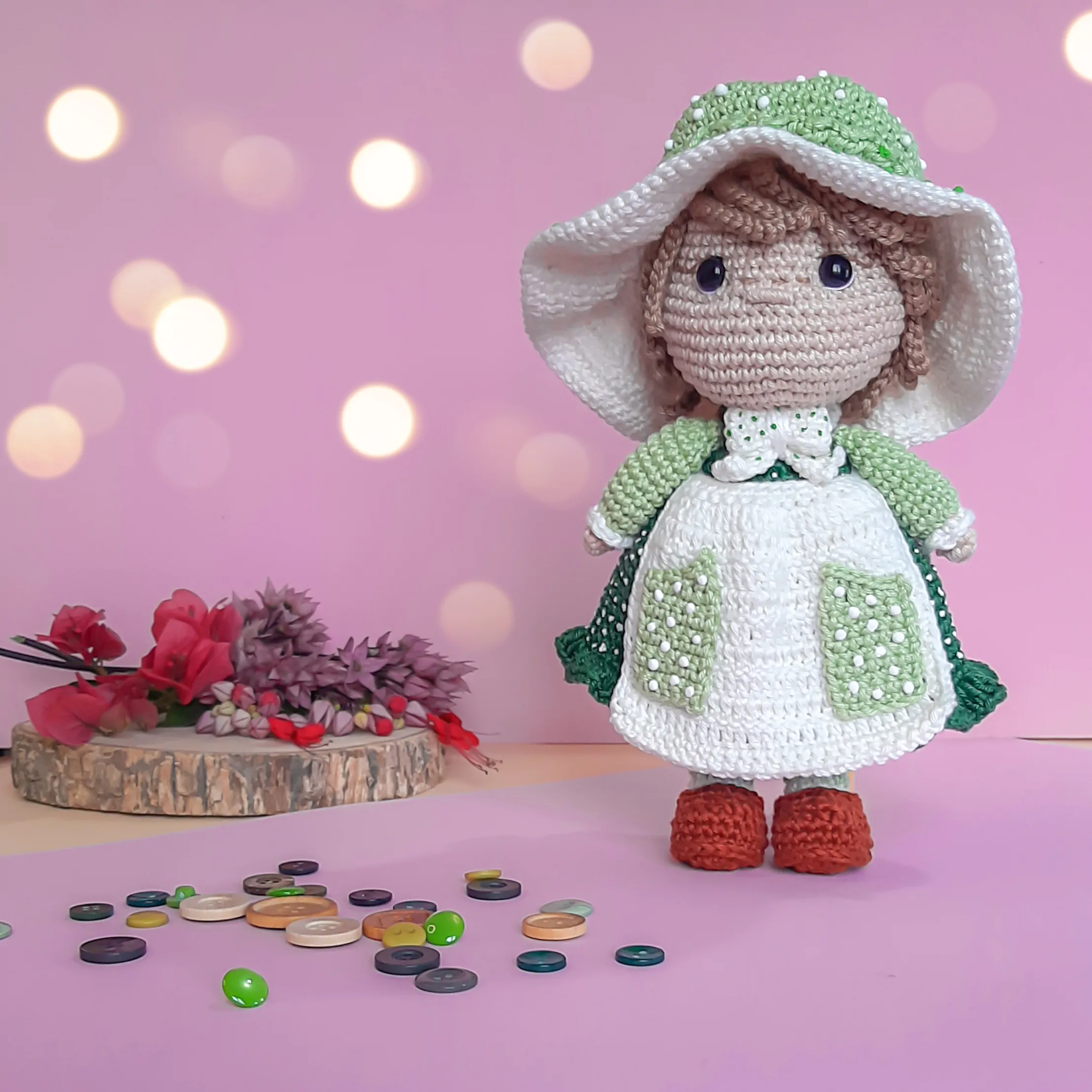 Sarah Camponesa - receita de amigurumi - Imagem 4