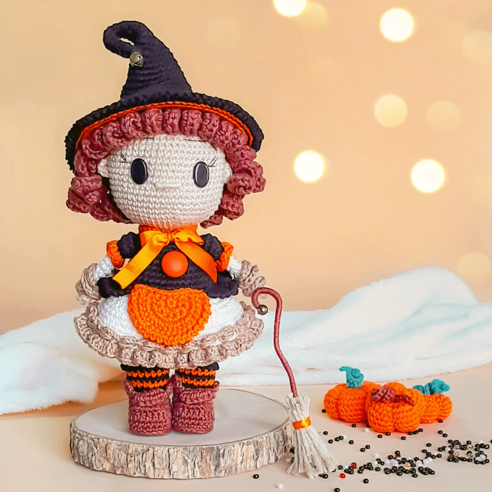 Theodora, a bruxinha - receita de amigurumi