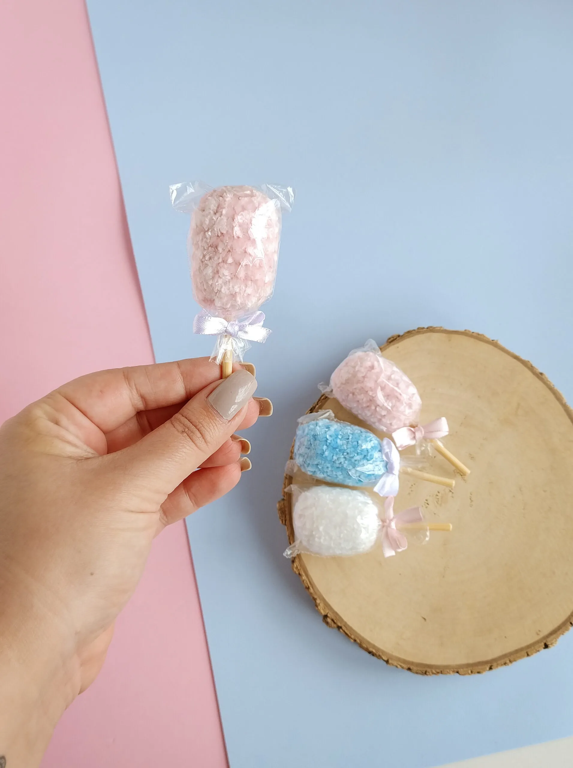 Karen algodão doce - receita de amigurumi - Imagem 4