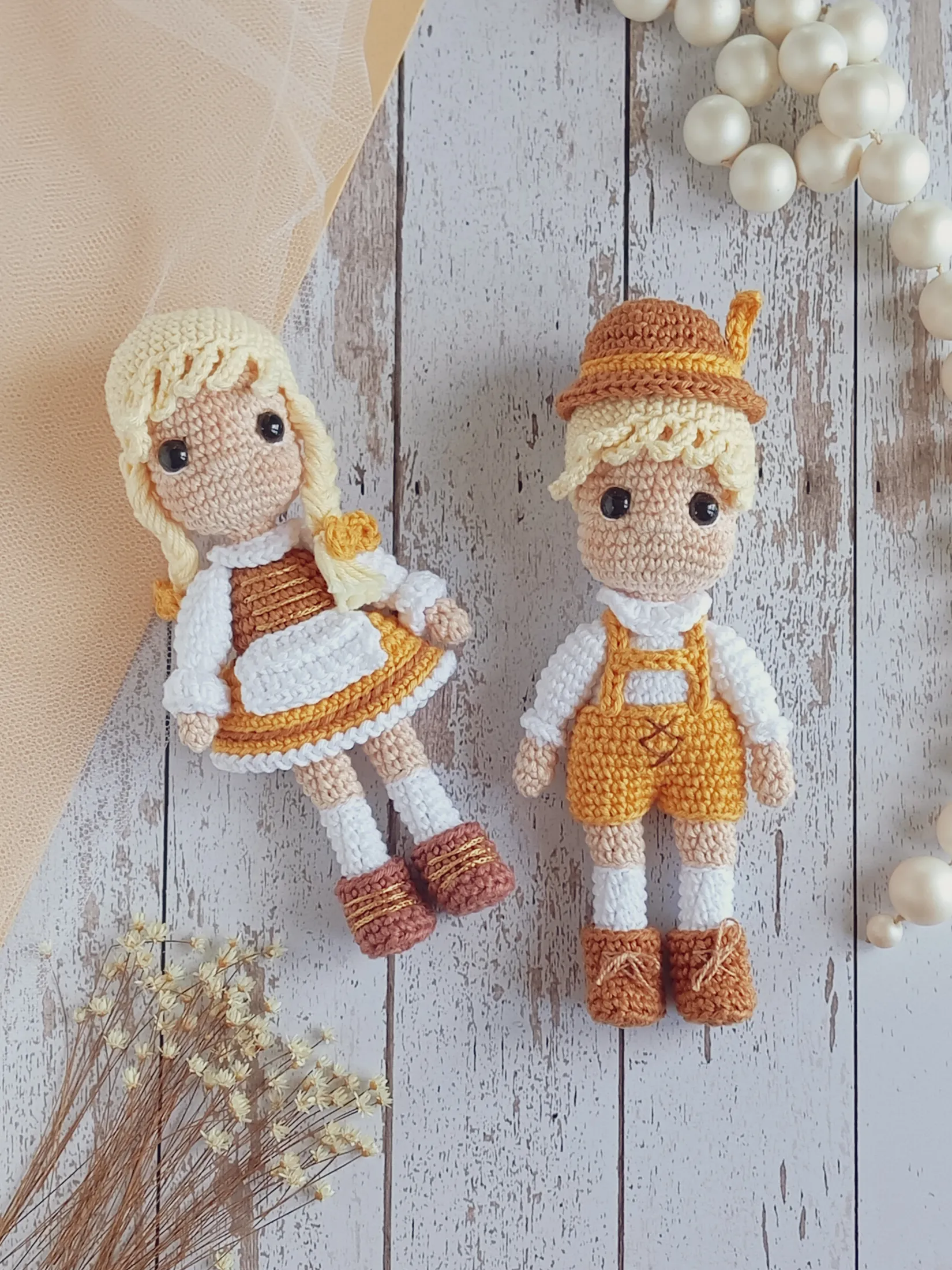 João e Maria - receita de amigurumi