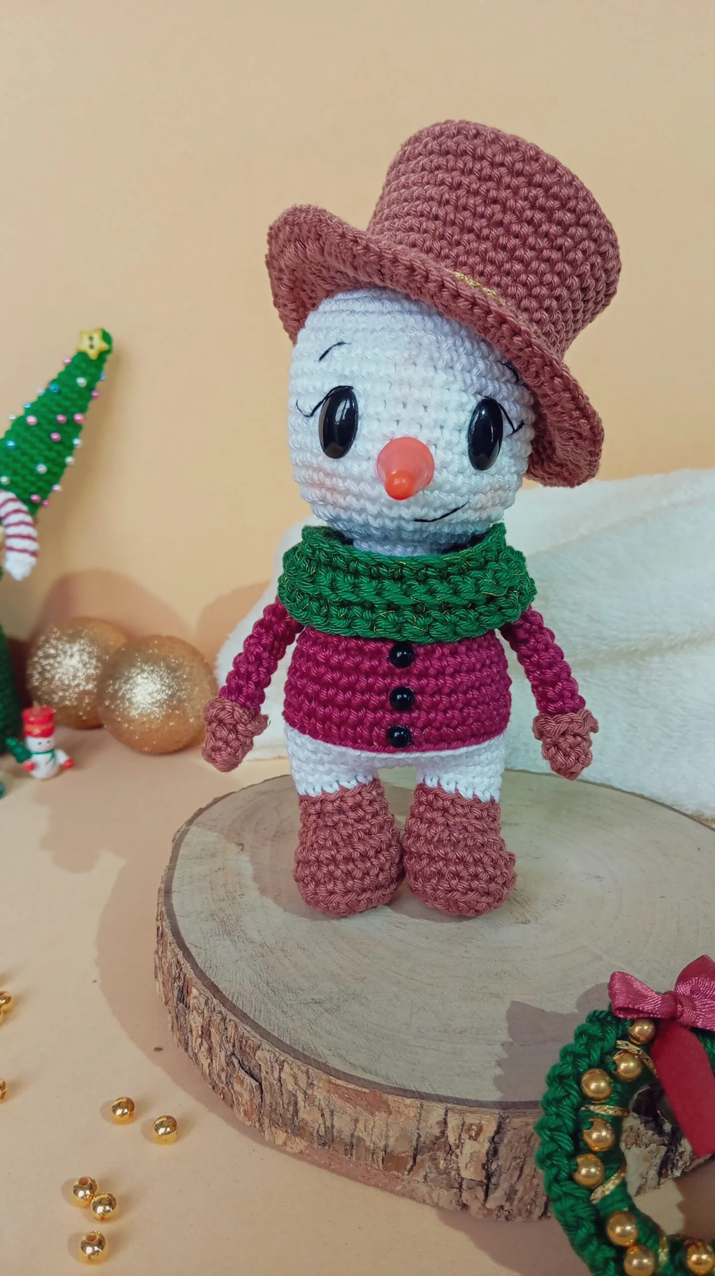 Boneco de Neve - receita de amigurumi - Imagem 2